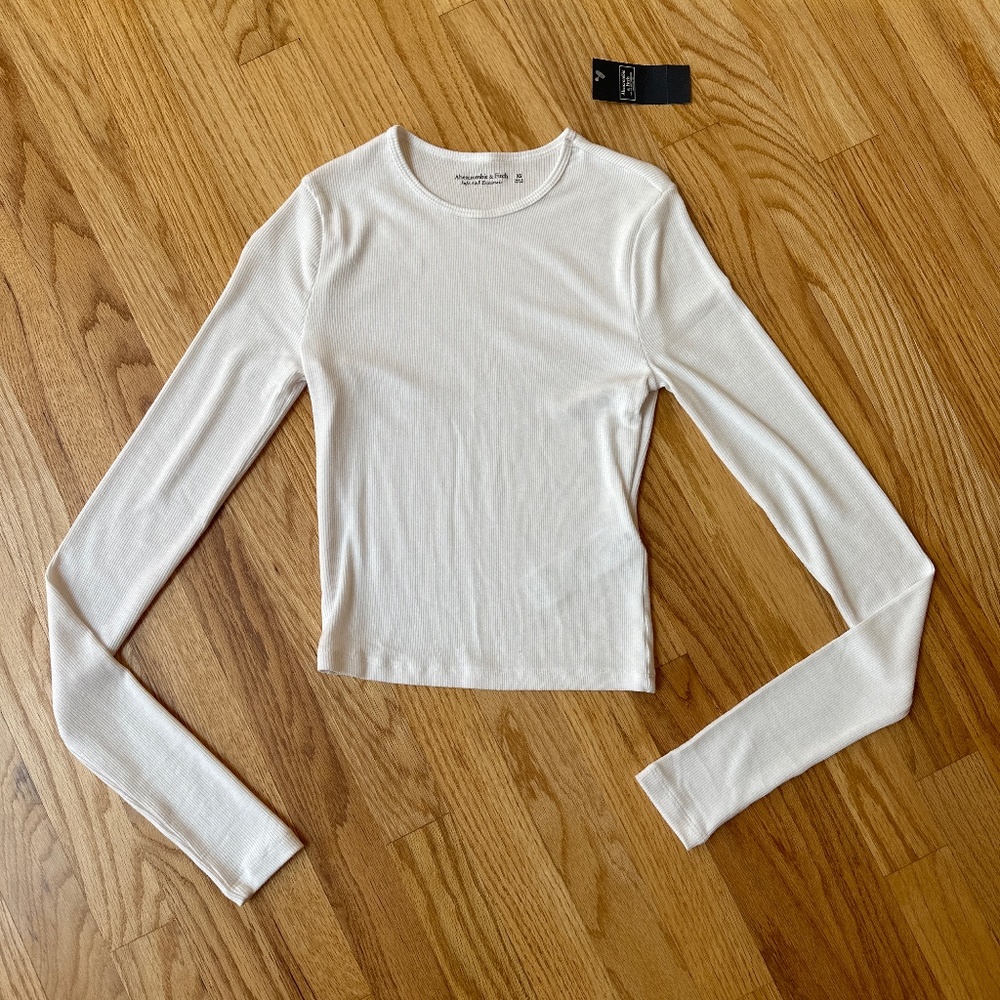 Abercrombie White Long Sleeve